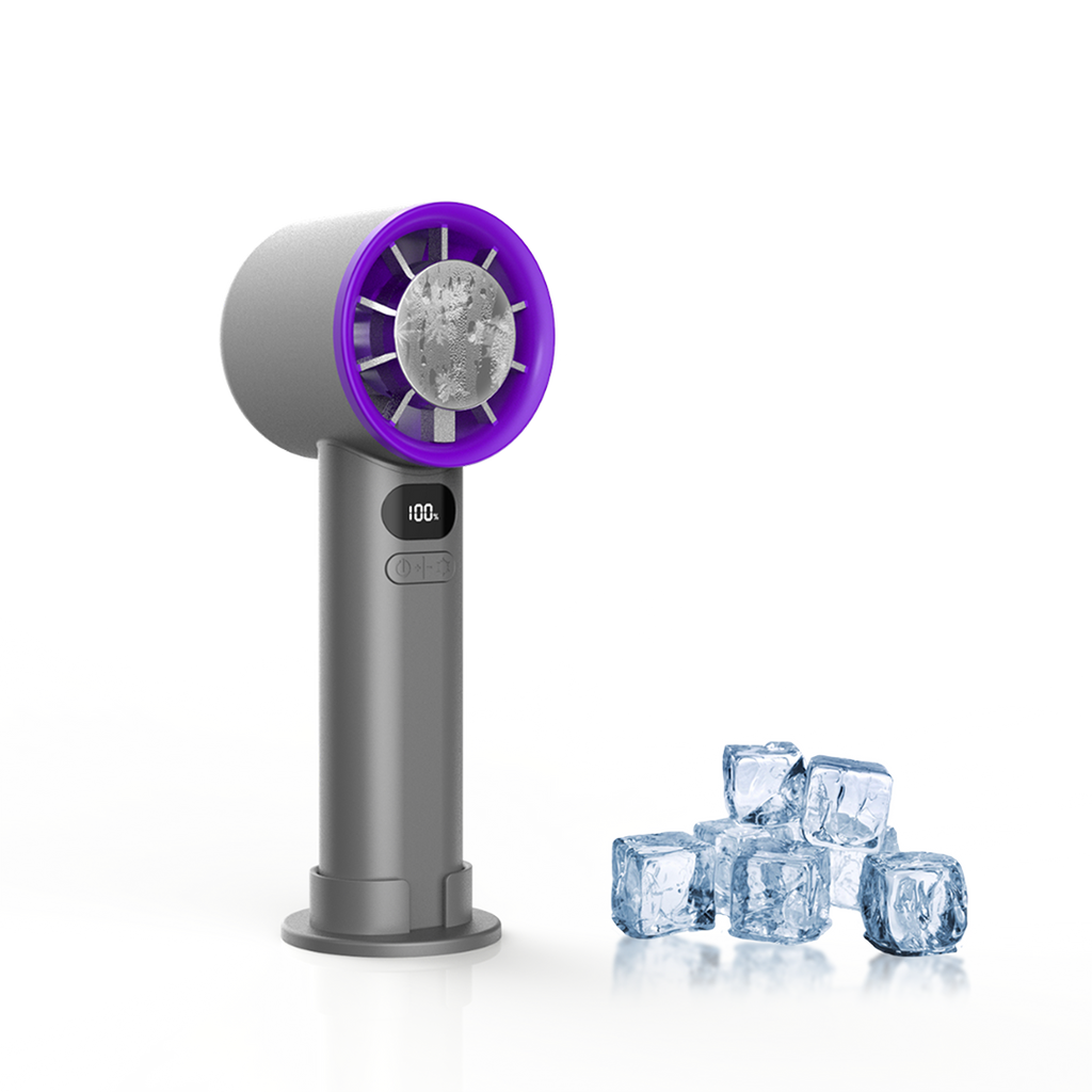 FrostOne Handheld Turbo Fan — Personal Cooling Fan with Semiconductor Cooling Plate