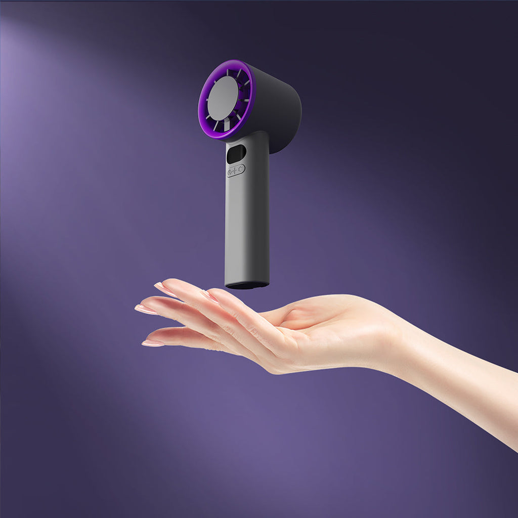 FrostOne Handheld Turbo Fan — Personal Cooling Fan with Semiconductor Cooling Plate
