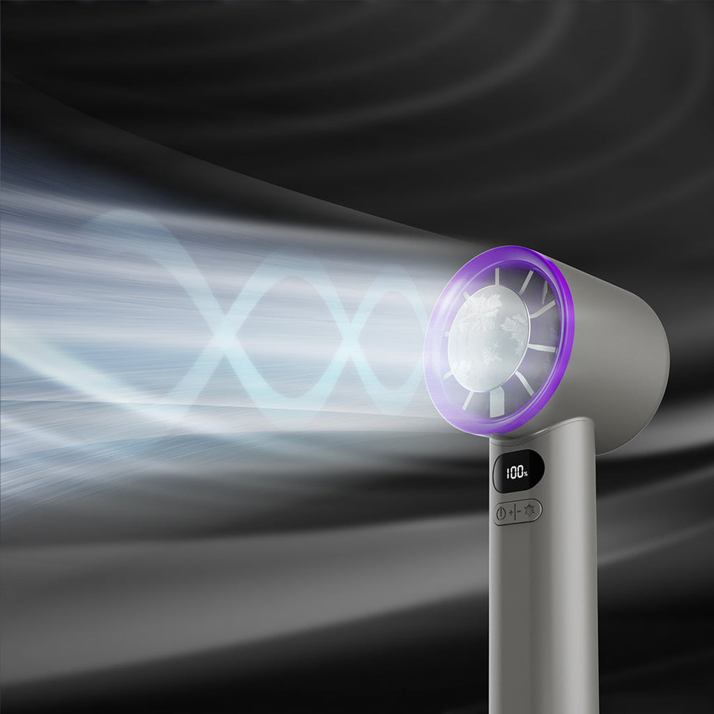 FrostOne Handheld Turbo Fan — Personal Cooling Fan with Semiconductor Cooling Plate