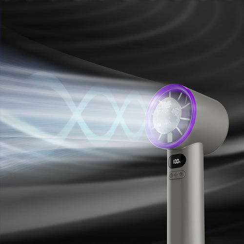 FrostOne Handheld Turbo Fan — Personal Cooling Fan with Semiconductor Cooling Plate